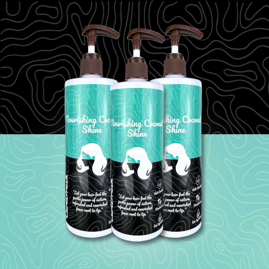 3 x CurlBrush Kókuszolaj Hidratáló Sampon (500ml)